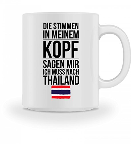 Galeriemode Lustige Tasse mit Spruch Ich muss nach Thailand Geschenk f