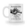 Galeriemode Tasse Geschenk zur Geburt mit Spruch Sohn Mama Familie