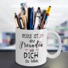 Tasse mit Spruch Glück ist eine Freundin wie dich zu haben Geschenk