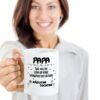 Galeriemode Lustige Tasse mit Spruch | Geschenk für Papa | Wenigstens hast du keine häßliche Tochter