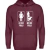 Galeriemode Hund – Deine Frau Meine Frau Unisex Kapuzenpullover Hoodie Fun Geschenk für Mann Freund