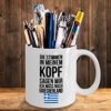 Lustige Tasse mit Spruch Ich muss nach Griechenland Geschenk für Mama Papa Chef Kollegen