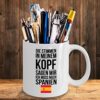 Galeriemode Lustige Tasse mit Spruch Ich muss nach Spanien Geschenk für Mama Papa Chef Kollege