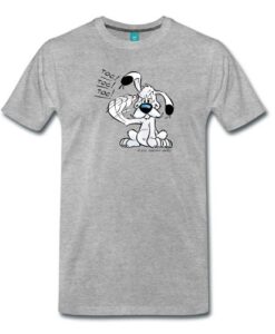 Spreadshirt Asterix & Obelix Idefix Klopft TOC TOC TOC Männer Premium T-Shirt