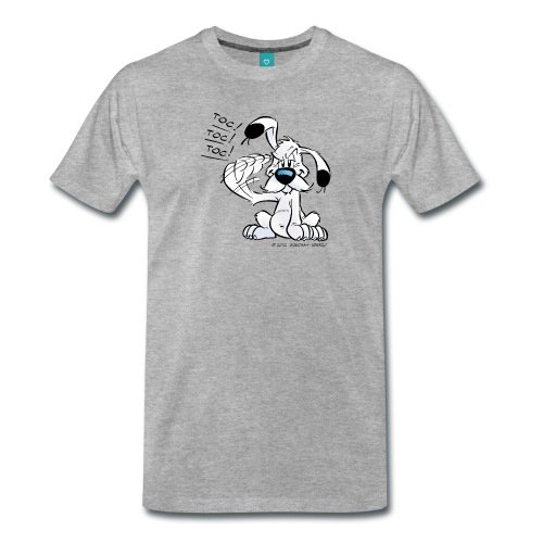 Spreadshirt Asterix & Obelix Idefix Klopft TOC TOC TOC Männer Premium T-Shirt