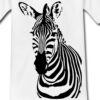 Spreadshirt Zebra Cooles Porträt Gestreiftes Wildpferd Teenager T-Shirt