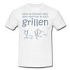 Spreadshirt Wenn Es Flüchten Kann Lustiger Grill Spruch Männer T-Shirt