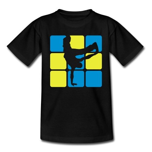 Spreadshirt Breakdance Breakdancer Silhouette Teenager T-Shirt