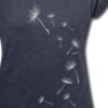 Spreadshirt Pusteblume Pflanzensamen Löwenzahn Frauen T-Shirt mit gerollten Ärmeln