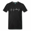 Spreadshirt Herzschlag Puls Frequenz Berge EKG Männer Premium T-Shirt
