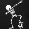 Spreadshirt Dabbing Skelett Mit Fussball Dab Gerippe Halloween Kinder Bio-T-Shirt