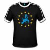 Spreadshirt Europa mit Sternen Männer Retro-T-Shirt