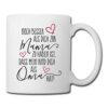 Spreadshirt Oma Noch Besser Als Mama Spruch Tasse, Weiß