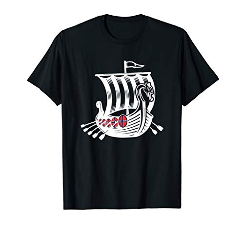 Norwegen-Wikinger-Schiff Hemd Norwegisches T-Shirt