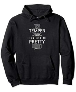 Ja, meine Stimmung ist genauso kurz wie ich Pullover Hoodie