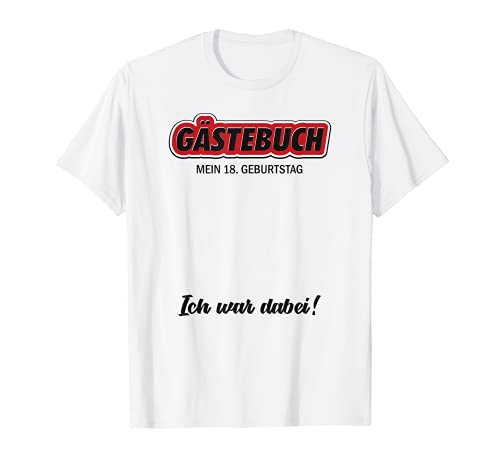 18. Geburtstag Party Gästebuch 18 Jahre 2003 geboren T-Shirt