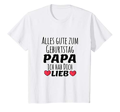 Kinder Alles gute zum Geburtstag Papa Ich hab dich lieb T-Shirt