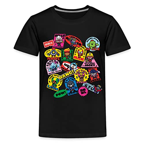 Spreadshirt Brawl Stars Charaktere Teenager Premium T-Shirt, 158-164, Schwarz