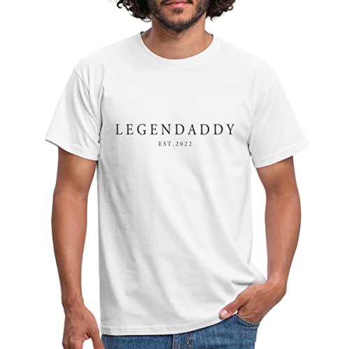 Spreadshirt Legendaddy Legende Papa Dad Vater 2022 Vatertag Geschenkidee Geschenk Männer T-Shirt, M, weiß