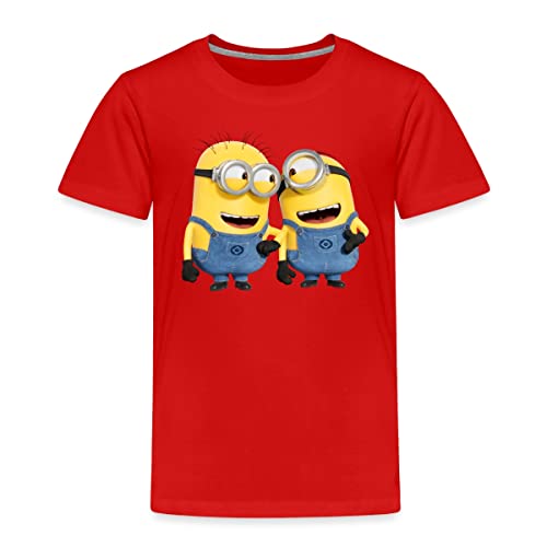 Spreadshirt Minions Phil Und Stuart Lustig Kinder Premium T-Shirt, 122-128, Rot