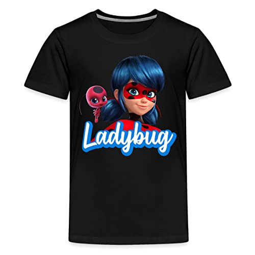 Spreadshirt Miraculous Ladybug Tikki Teenager Premium T-Shirt, 146-152, Schwarz